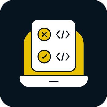 Code Correction Vector Icon Design
