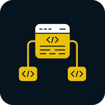 diseño de icono de vector de marco de código