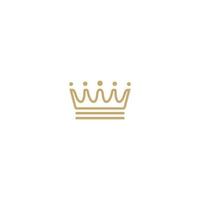 Rey corona logo textil industria ropa logo icono vector