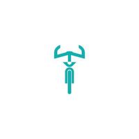 bicycle logo simple use icon for cyclists vector