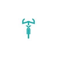 bicycle logo simple use icon for cyclists vector