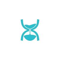 hourglass logo time logo simple icon time indicator vector