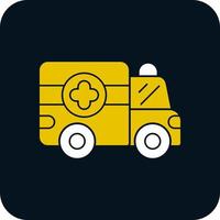 Ambulance Vector Icon Design