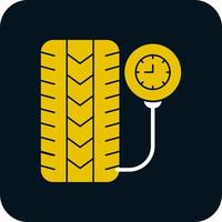 Tire Pressure Vector Icon Design