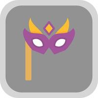 New Year Mask Vector Icon Design