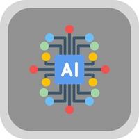 Artificial Intelligence Vector Icon Design