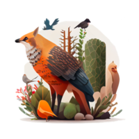 découvrir le beauté de faune illustration avec haute qualité png images