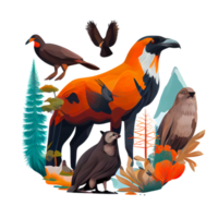 découvrir le beauté de faune illustration avec haute qualité png images