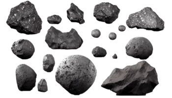 Space Rocks on transparent background png