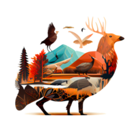 découvrir le beauté de faune illustration avec haute qualité png images