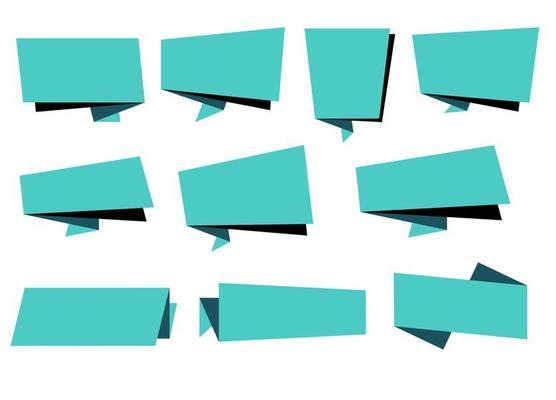 Stylish Flat Sale Tag or Banner Template Design Set For Promotion and Marketing. Vector Banners