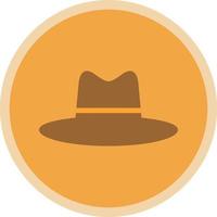 Hat Cowboy Side Vector Icon Design