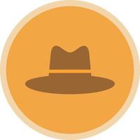 sombrero, vaquero, lado, vector, icono, diseño vector