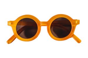 laranja oculos de sol isolado em uma transparente fundo png