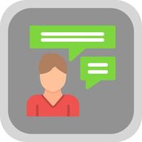 Inner Dialogue Vector Icon Design