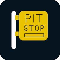 Pit Stop Vector Icon Design