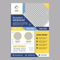 Business Essential Flat Poster Design Template vector