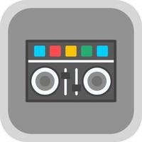 DJ Mixer Vector Icon Design