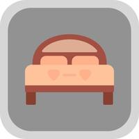diseño de icono de vector de cama doble