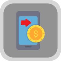 diseño de icono de vector de transferencia de dinero