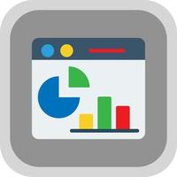 Webpage Statistics Vector Icon Design