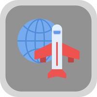 Worldwide Shipping Air Vector Icon Design