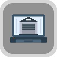 Online Warehouse Vector Icon Design