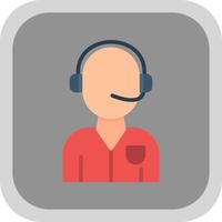 Customer Service Agent Vector Icon Design