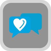 Wedding Chat Vector Icon Design