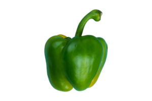 Green paprika isolated on a transparent background png
