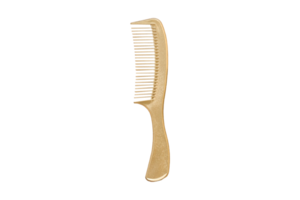 Golden comb hair accessories isolated on a transparent background png