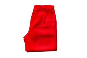 vermelho calça isolado em uma transparente fundo png