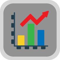 Growth Diagram Vector Icon Design