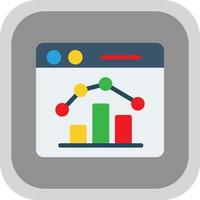 Stock Market Webpage Vector Icon Design