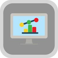 Online Stock Market Vector Icon Design