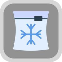 Ice Bag Vector Icon Design