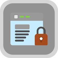 Website Security Vector Icon Design