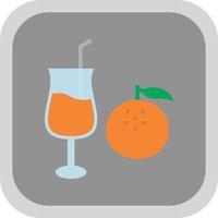 Orange Juice Vector Icon Design