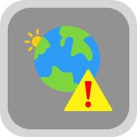 Earth Danger Vector Icon Design