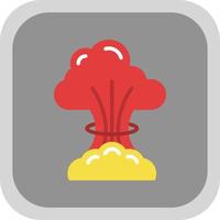 Nuclear Explosion Vector Icon Design