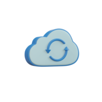 Cloud technology. icon transfer data to cloud computing concept png