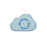 Wolke Technologie. Symbol Transfer Daten zu Wolke Computing Konzept png