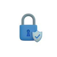 locked padlock icon. Security data concept. png