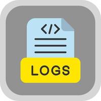 Logs Vector Icon Design