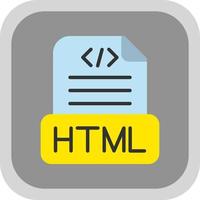 diseño de icono de vector de archivo html