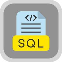 diseño de icono de vector de archivo sql