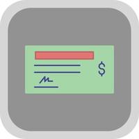 Cheque Vector Icon Design