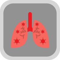 Lungs Infection Vector Icon Design