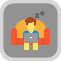 Lazy Work Vector Icon Design