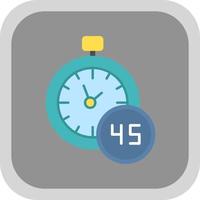 45 Minutes Vector Icon Design